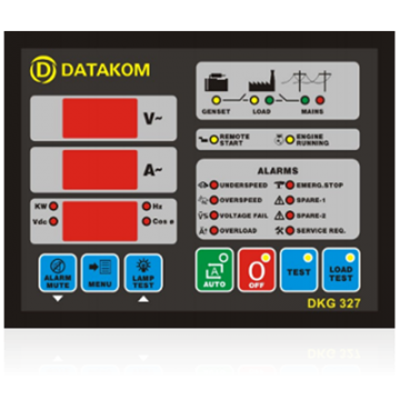 Автоматическое переключение сети (Сух.конт.на запуск генератора) Datakom DKG-327