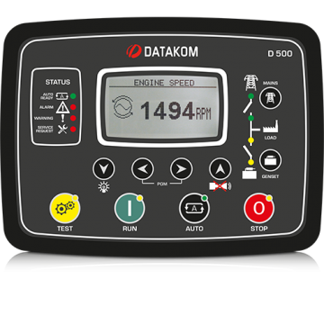 Контроллер для генератора (RS-485, GSM, подогрев дисплея) Datakom D-500-LITE