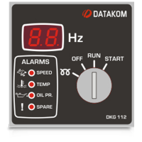 Ручной запуск генератора (24V energize to stop) Datakom DKG-112 