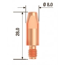 FUBAG Контактный наконечник M6х28 мм ECU D=1.6 мм (25 шт.)