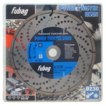 Fubag Алмазный отрезной диск для бетона Power Twister Eisen D230 мм/ 22.2 мм